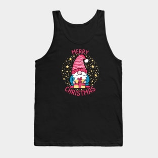 Merry Christmas Cute Gnome ready for the holidays Tank Top